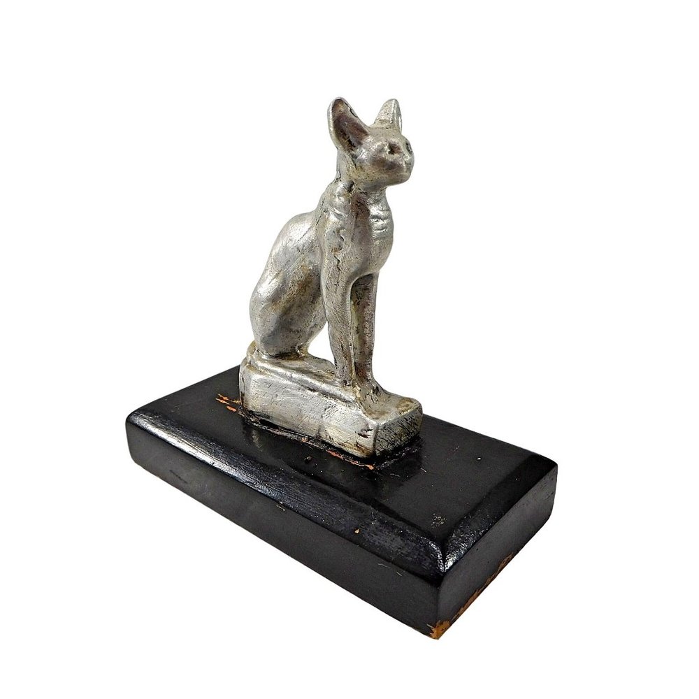 Vintage Egyptian Cat Figurine / Paperweight Bastet